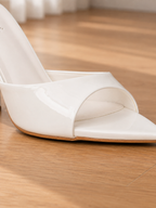 Slim Heeled Mules
