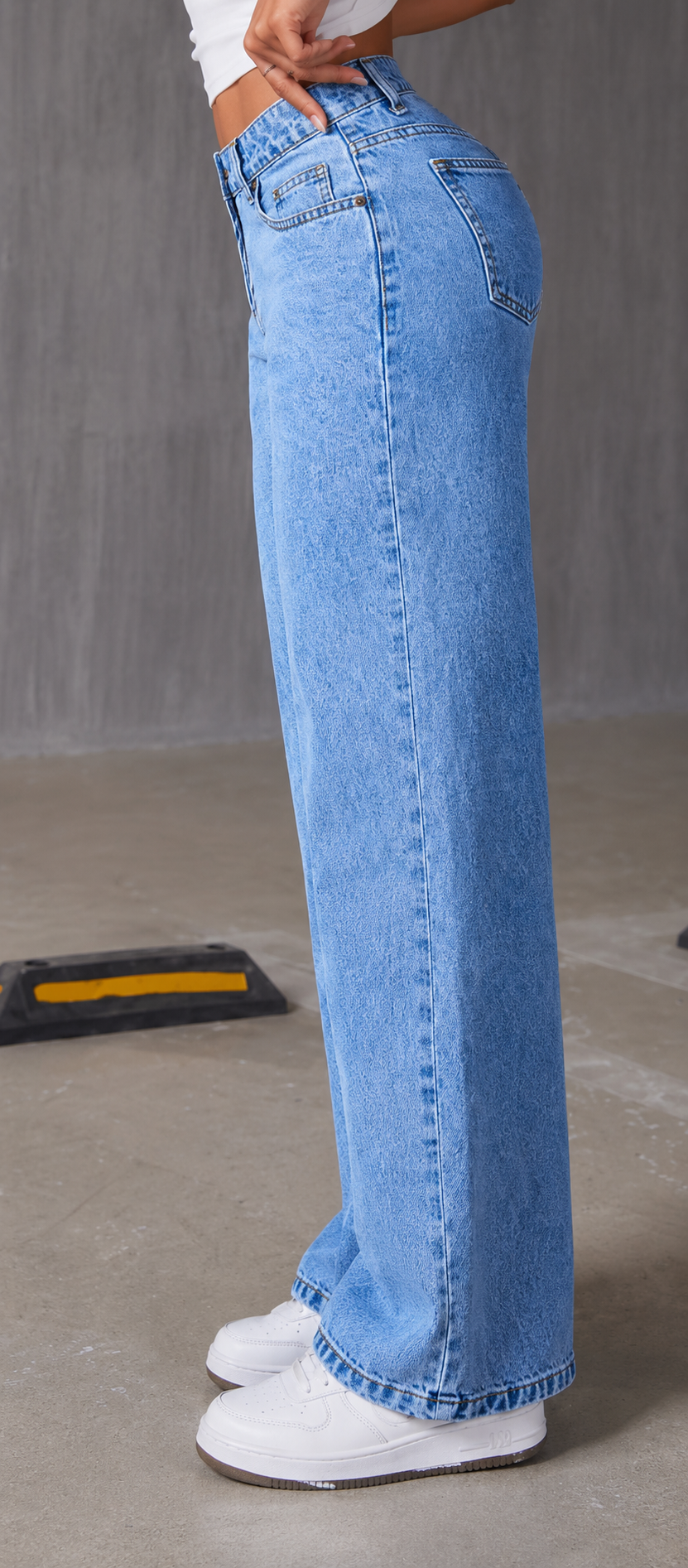 Women Jean Baggy High-Rise Stretchable Jeans