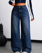 Women High-Rise Baggy Fit Jeans