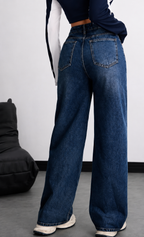 Women High-Rise Baggy Fit Jeans