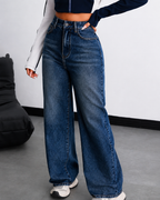 Women High-Rise Baggy Fit Jeans