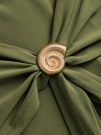 Knotted Straight Skirt