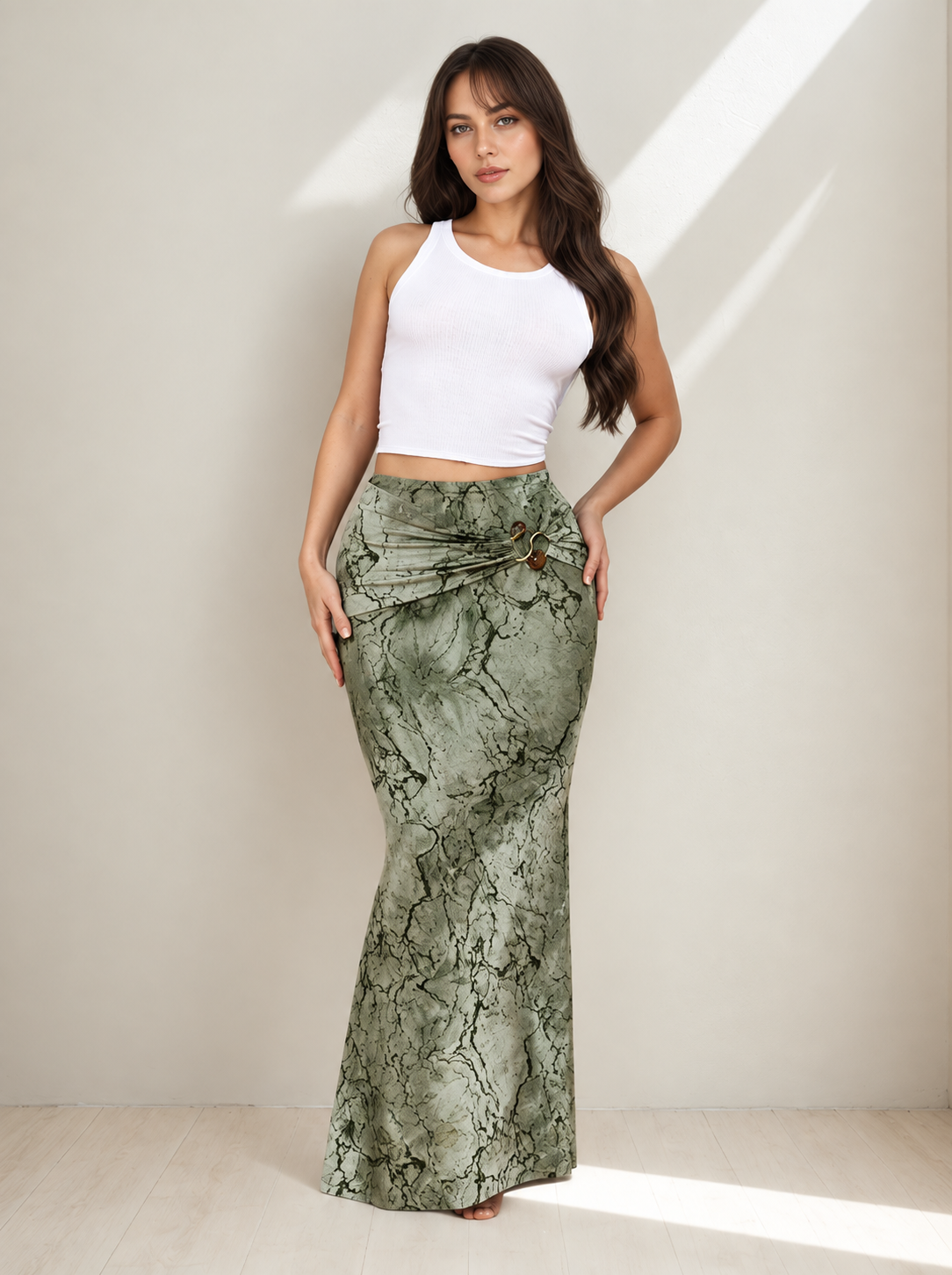 Twist A-Line Skirt