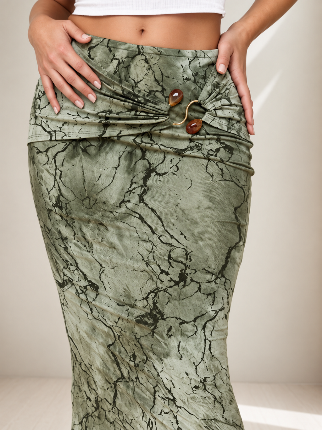 Twist A-Line Skirt