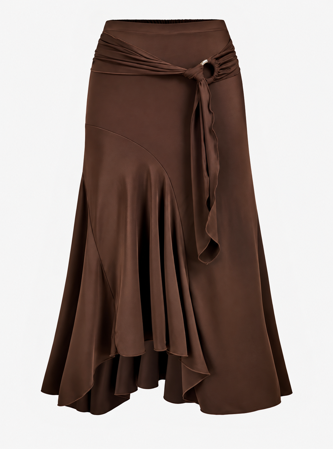Plus Size Pleated A-Line Skirt
