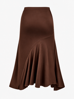 Plus Size Pleated A-Line Skirt
