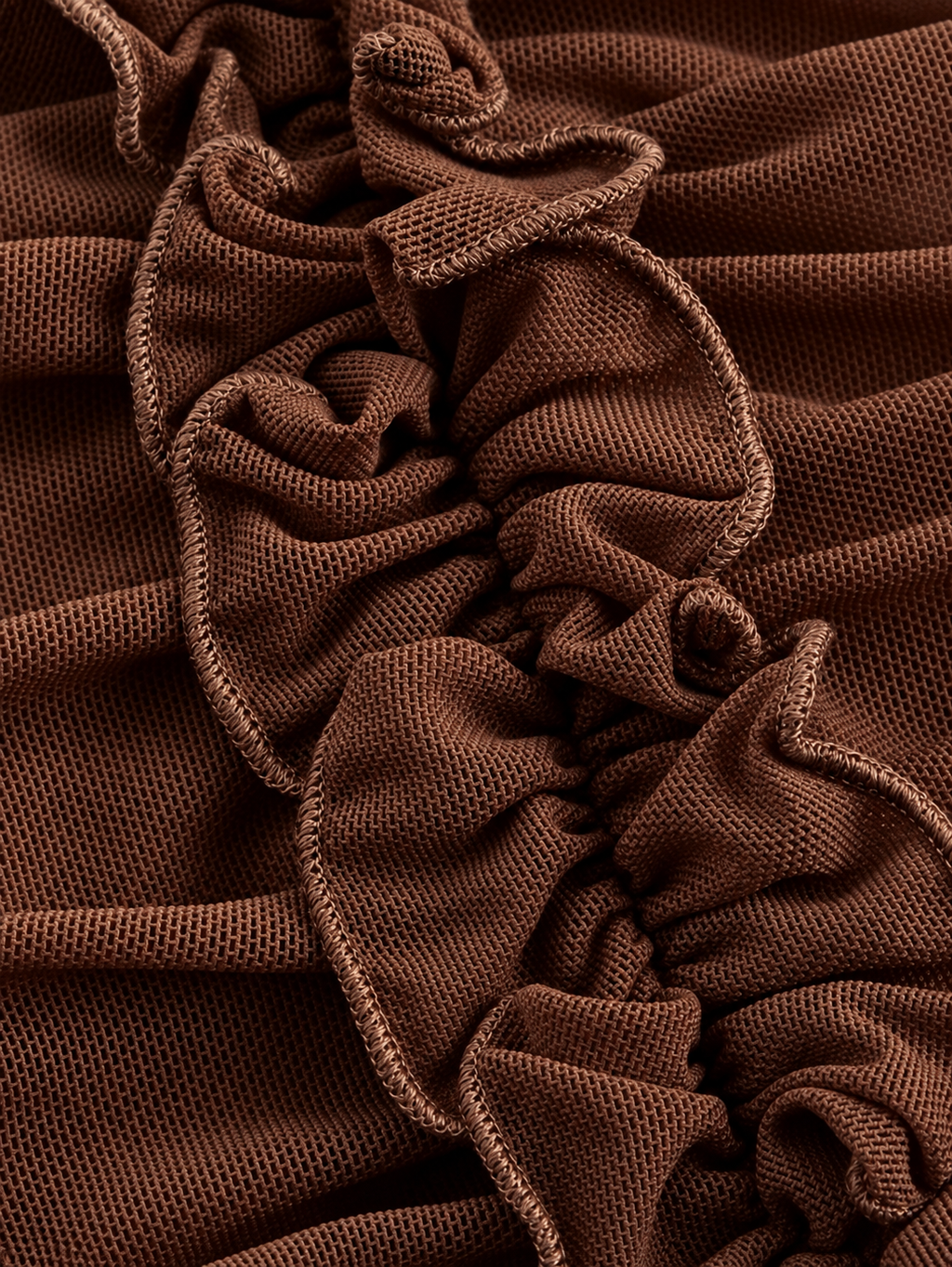 Ruched Asymmetrical Hem Layered Skirt