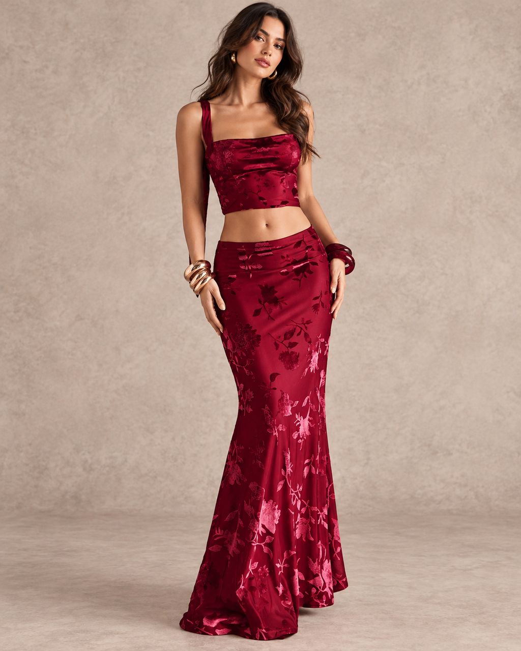 Jacquard Mermaid Skirt
