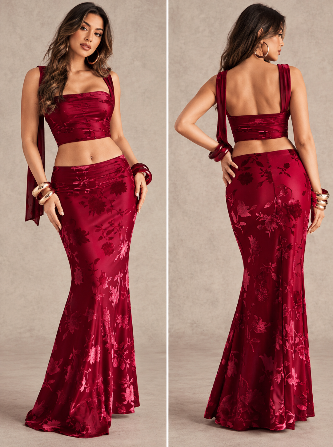 Jacquard Mermaid Skirt
