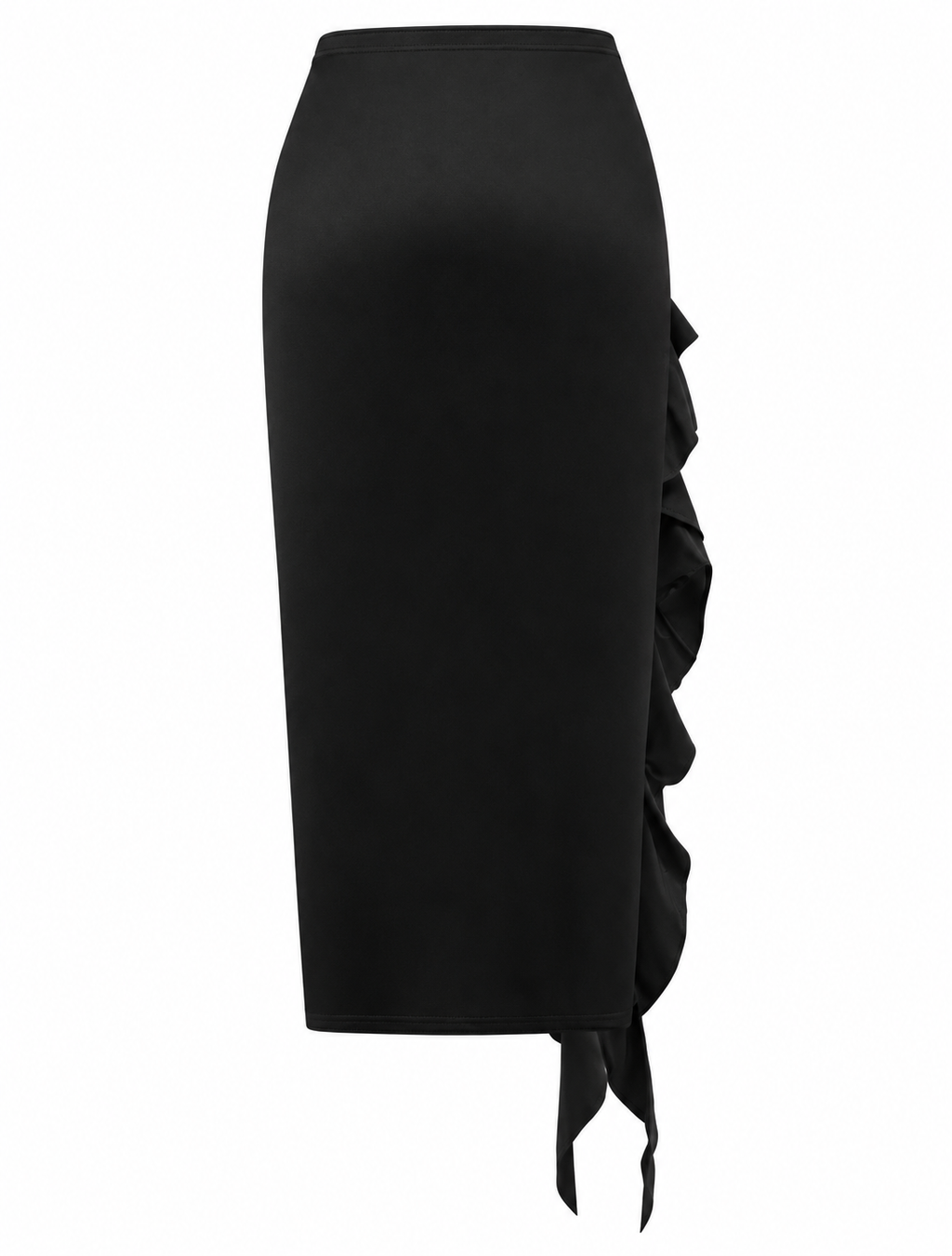 Ruffle Slit Skirt