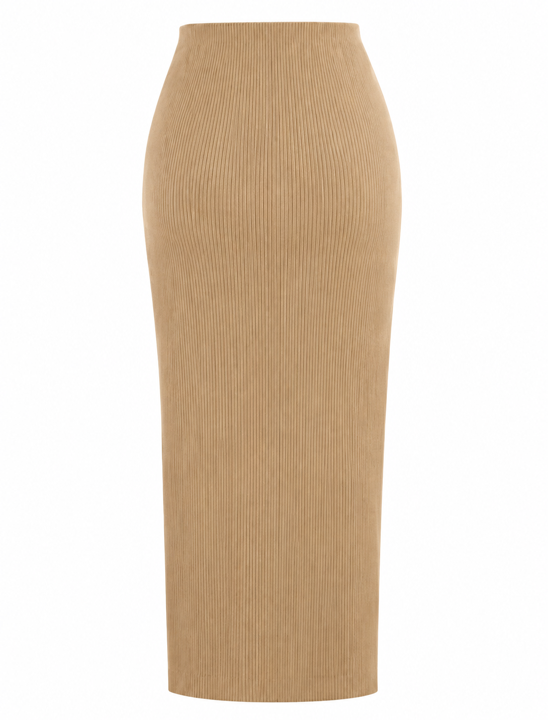 Gathered Slit Skirt
