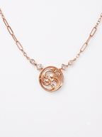 Brass Rose Gold-Plated Necklace