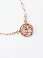 Brass Rose Gold-Plated Necklace