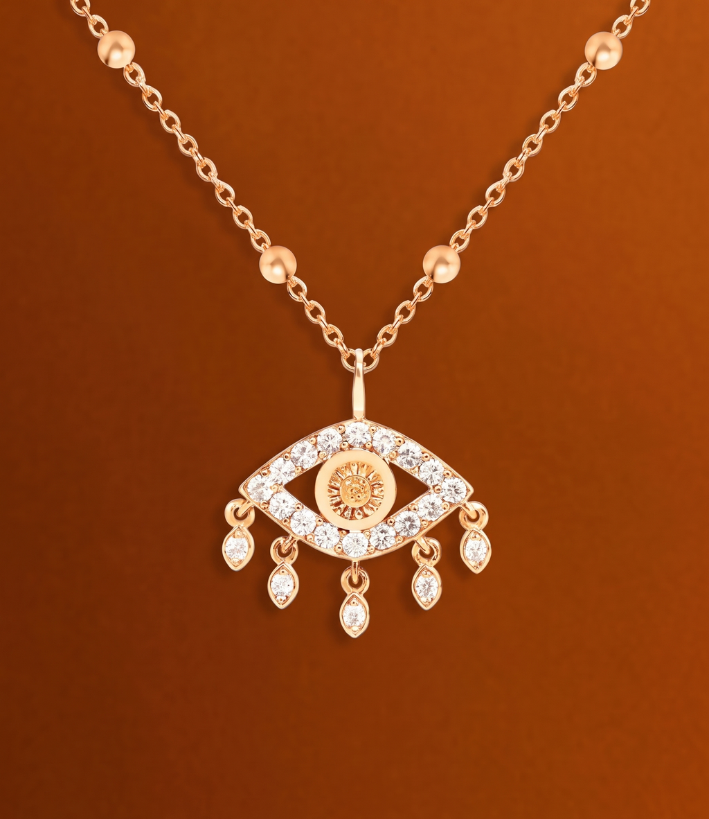 Brass Rose Gold-Plated Necklace