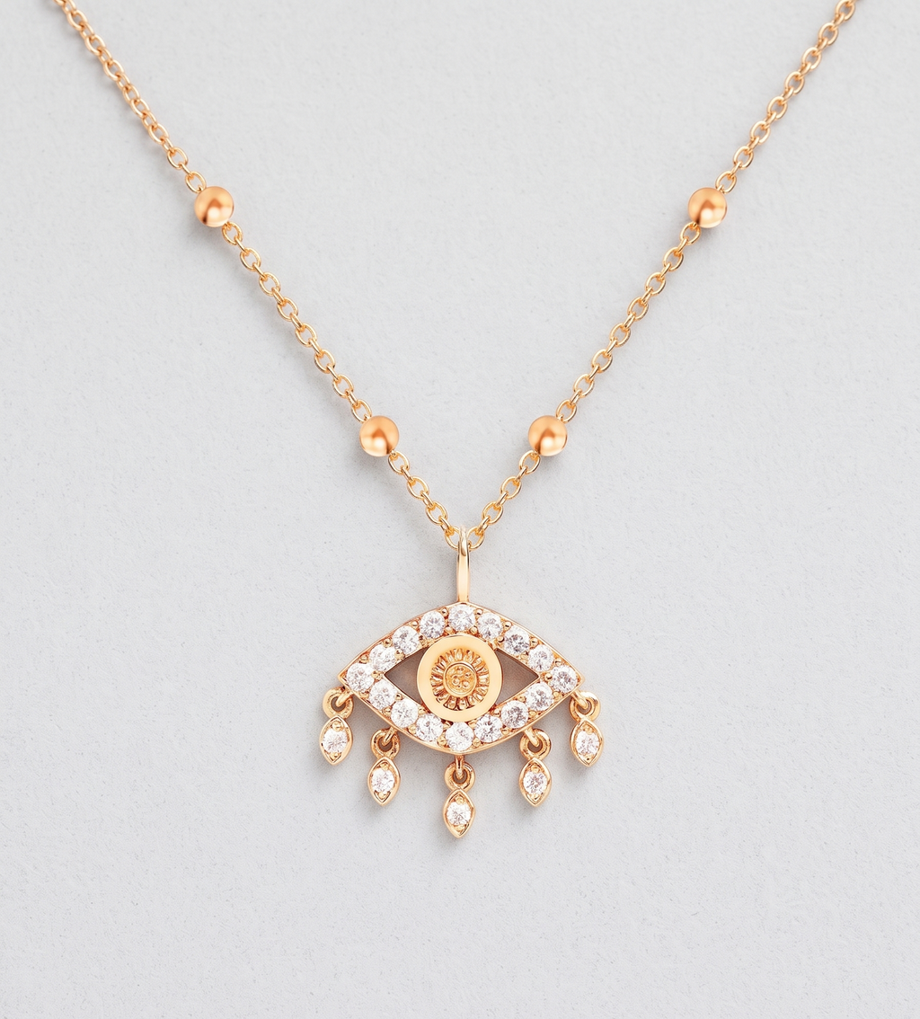 Brass Rose Gold-Plated Necklace