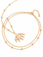 Brass Rose Gold-Plated Necklace