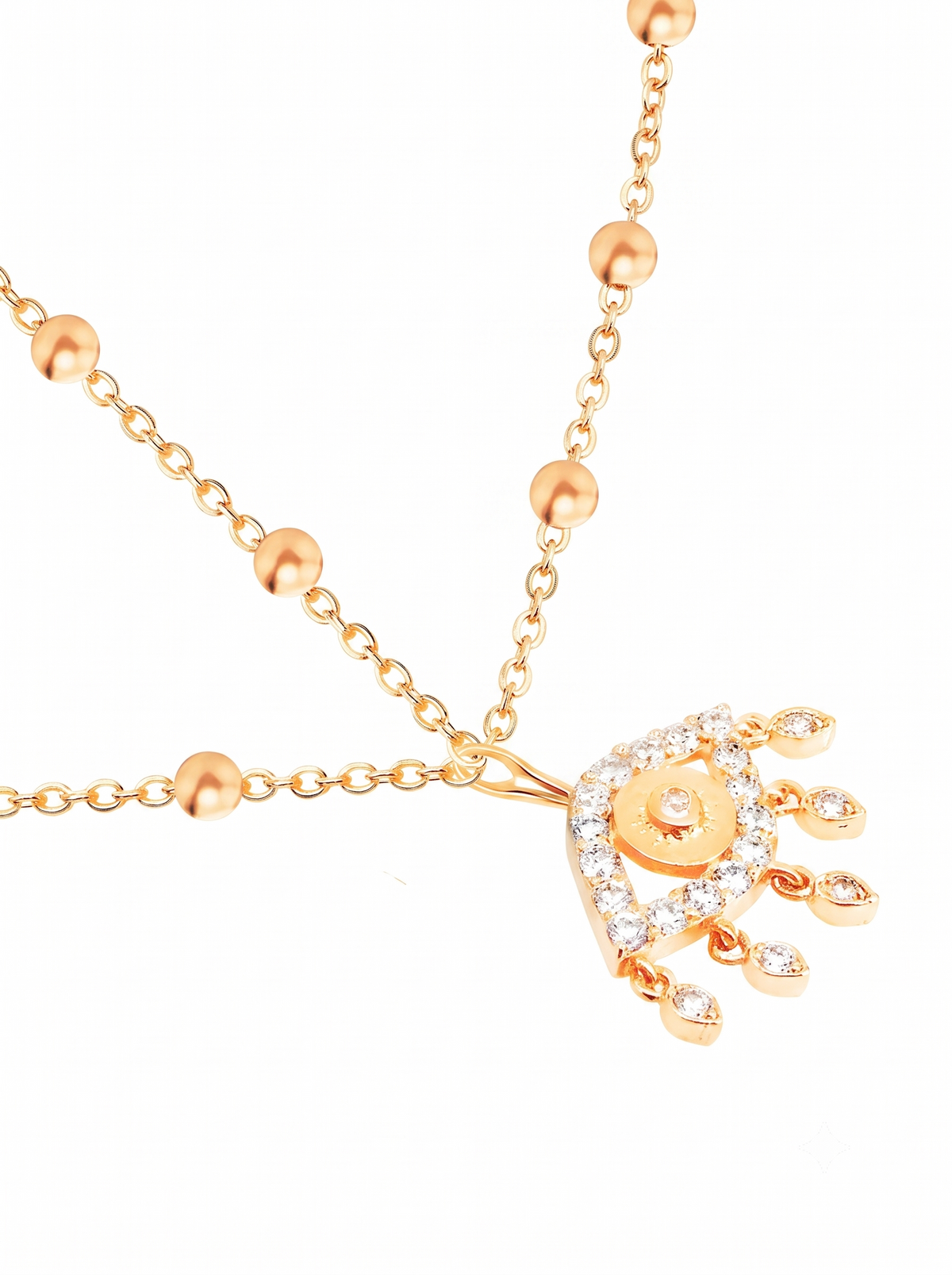 Brass Rose Gold-Plated Necklace