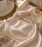 Gold-Plated Layered Pearl Necklace