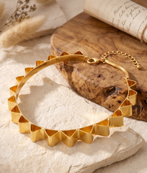 22kt Gold Plated Choker Necklace