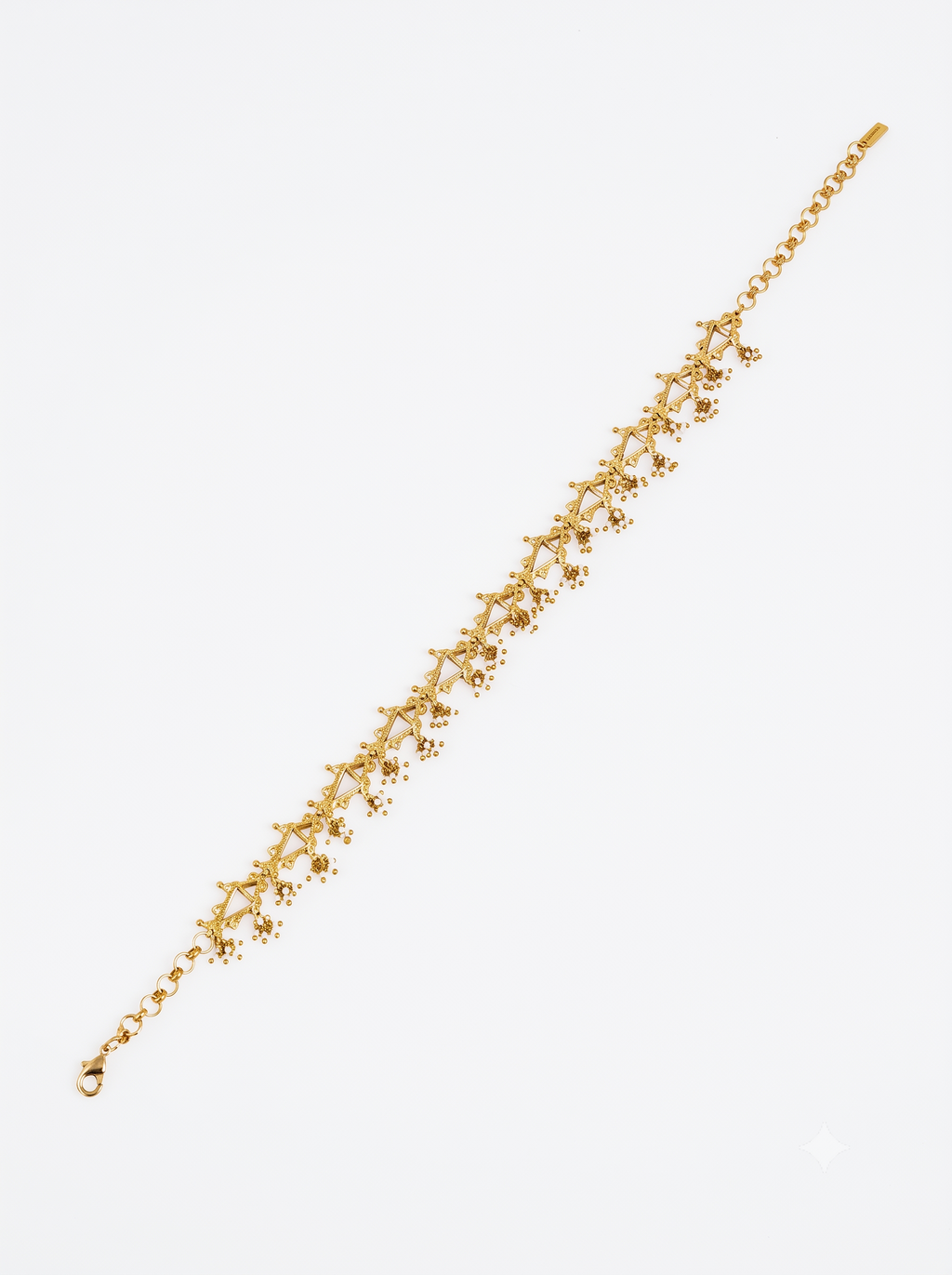 22kt Gold Plated Mirror Choker Necklace