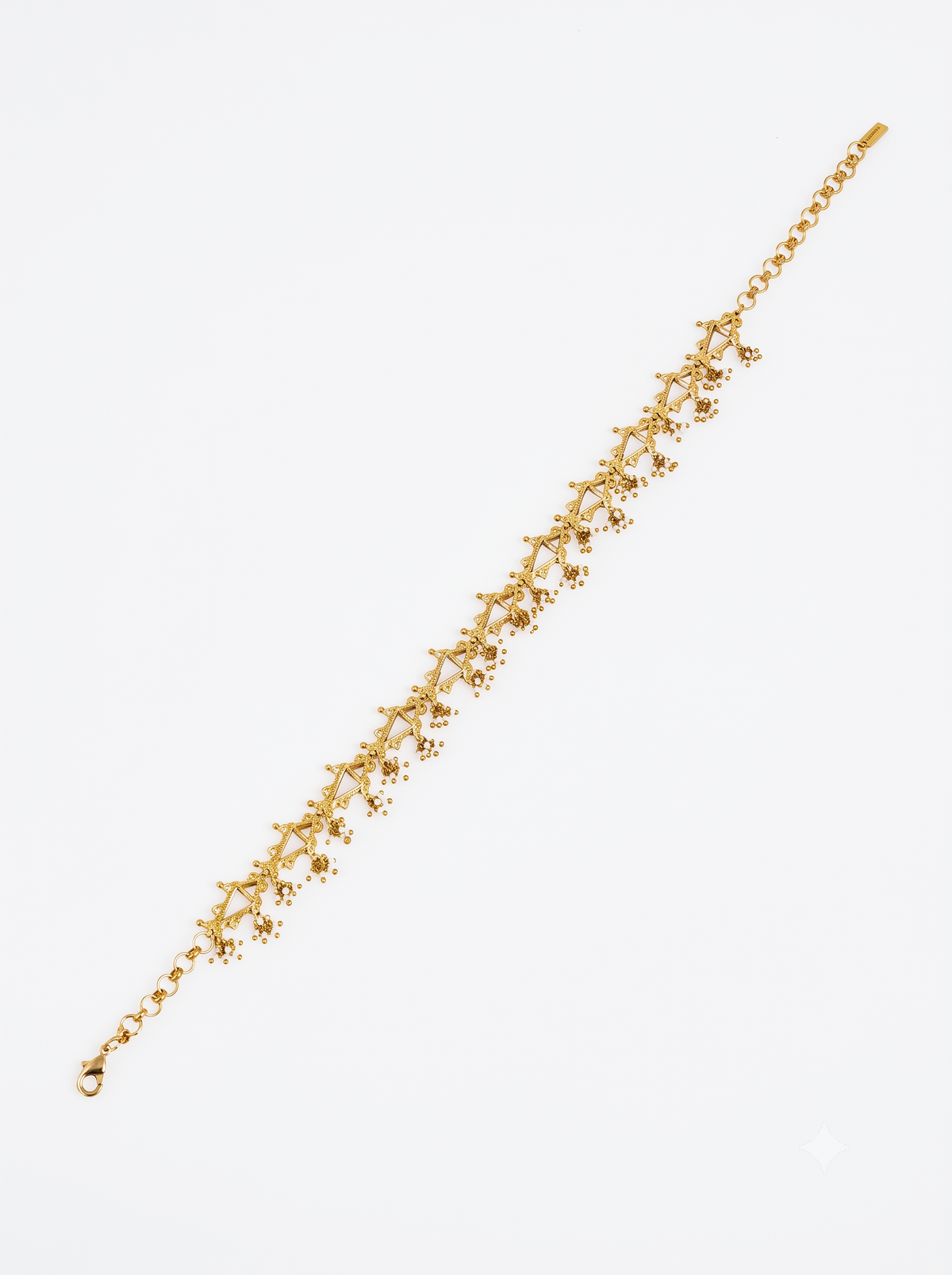 22kt Gold Plated Mirror Choker Necklace