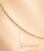 Brass Gold-Plated Choker Necklace