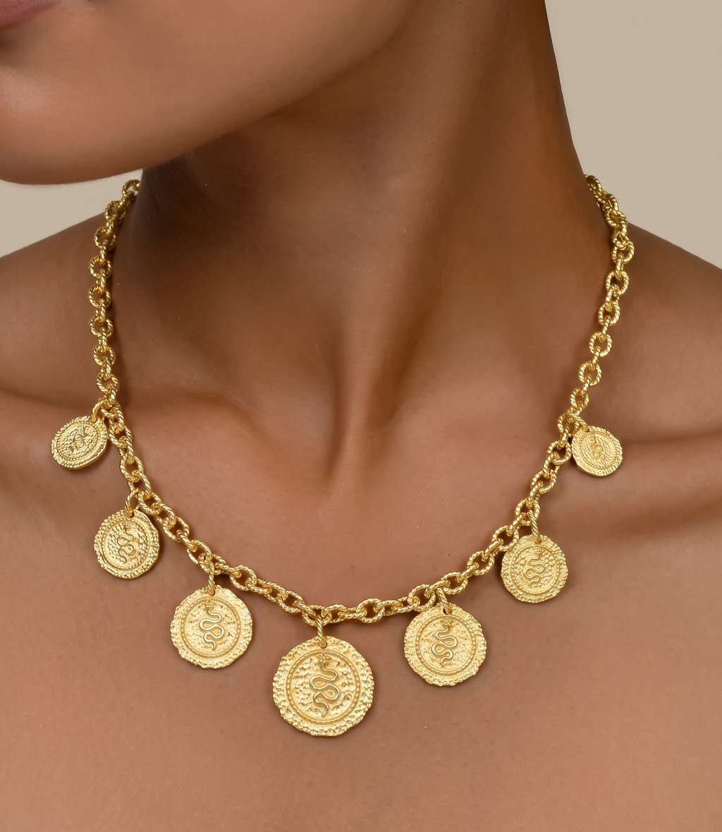Gold-Plated Antique Necklace