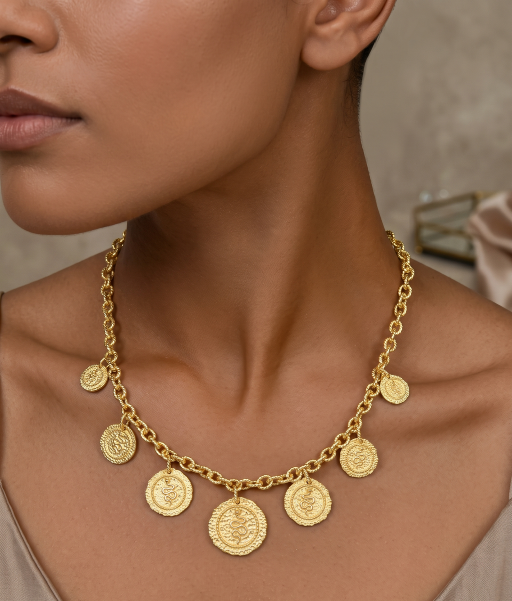Gold-Plated Antique Necklace
