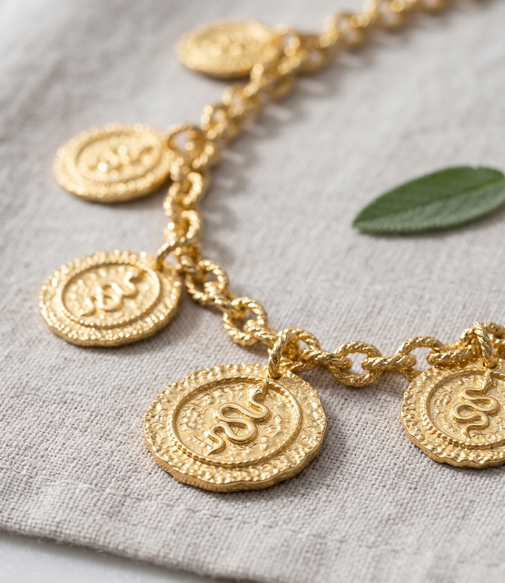 Gold-Plated Antique Necklace