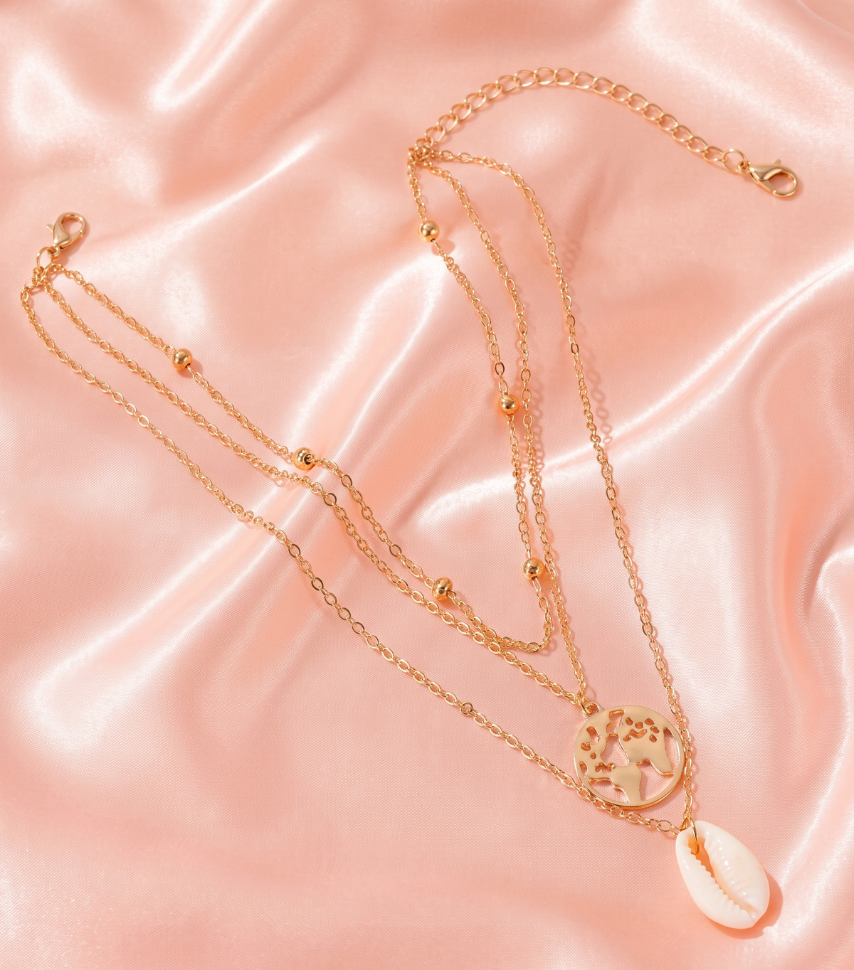Gold-Plated Layered Necklace and Chains