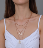 Gold-Plated Layered Necklace and Chains