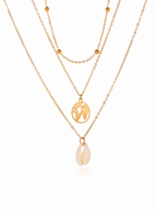 Gold-Plated Layered Necklace and Chains