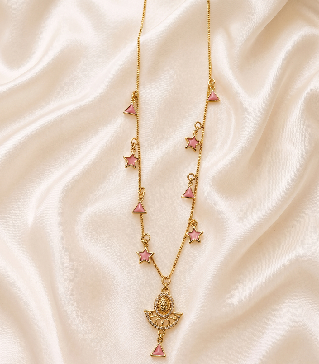 Brass Gold-Plated Antique Necklace