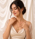 Brass Gold-Plated Antique Necklace