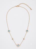 Gold-Plated Cubic Zirconia Necklace