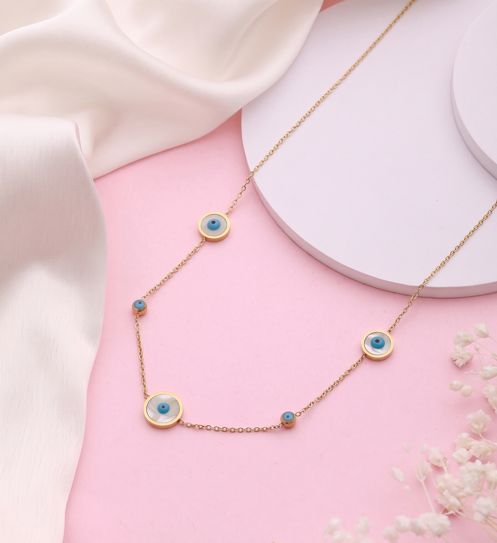 Gold-Plated Cubic Zirconia Necklace