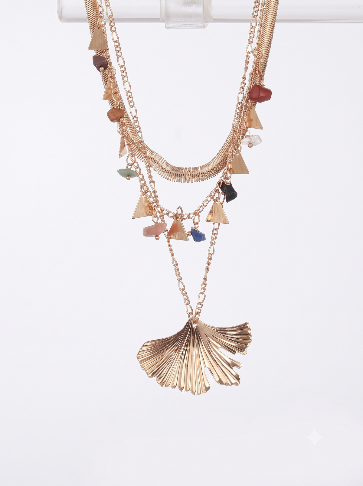 Gold-Plated Layered Necklace