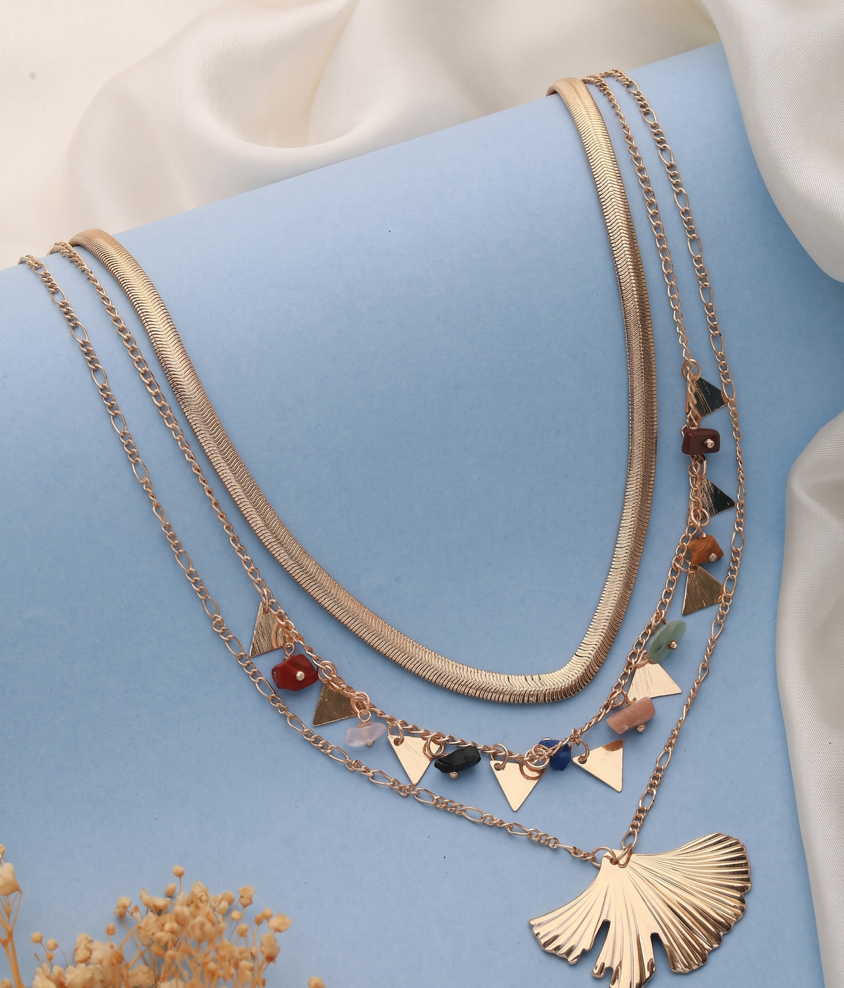 Gold-Plated Layered Necklace