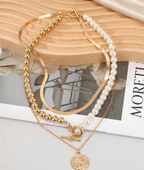 3Pcs Gold-Plated Necklace