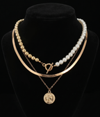 3Pcs Gold-Plated Necklace
