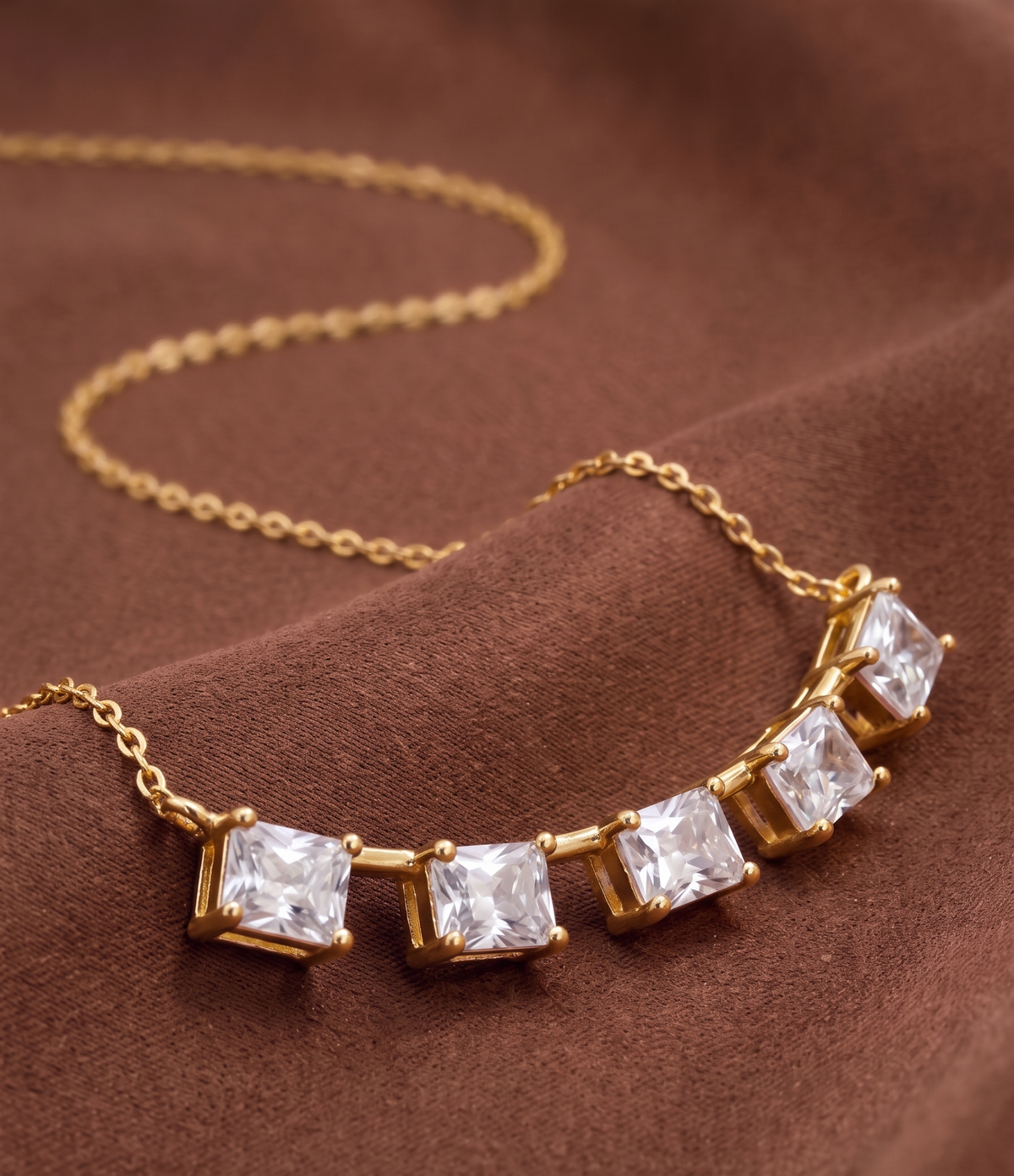 Brass Gold-Plated Necklace