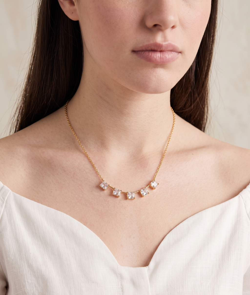 Brass Gold-Plated Necklace
