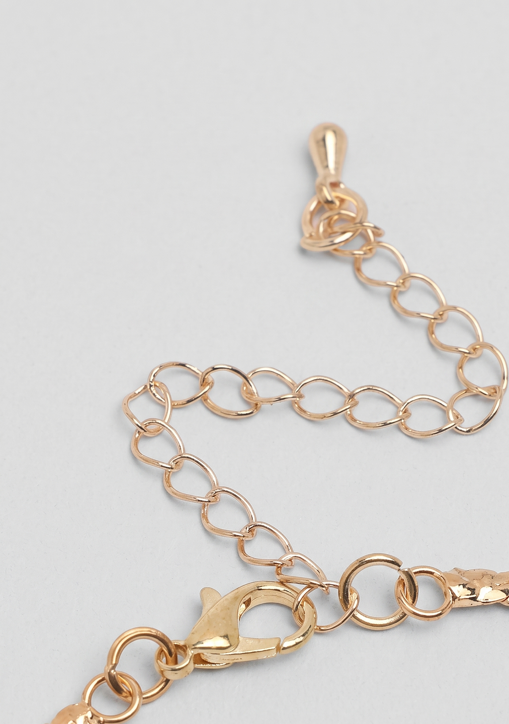Women Gold-Toned Gold-Plated Stone Necklace