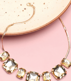 Women Gold-Toned Gold-Plated Stone Necklace