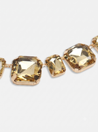 Women Gold-Toned Gold-Plated Stone Necklace