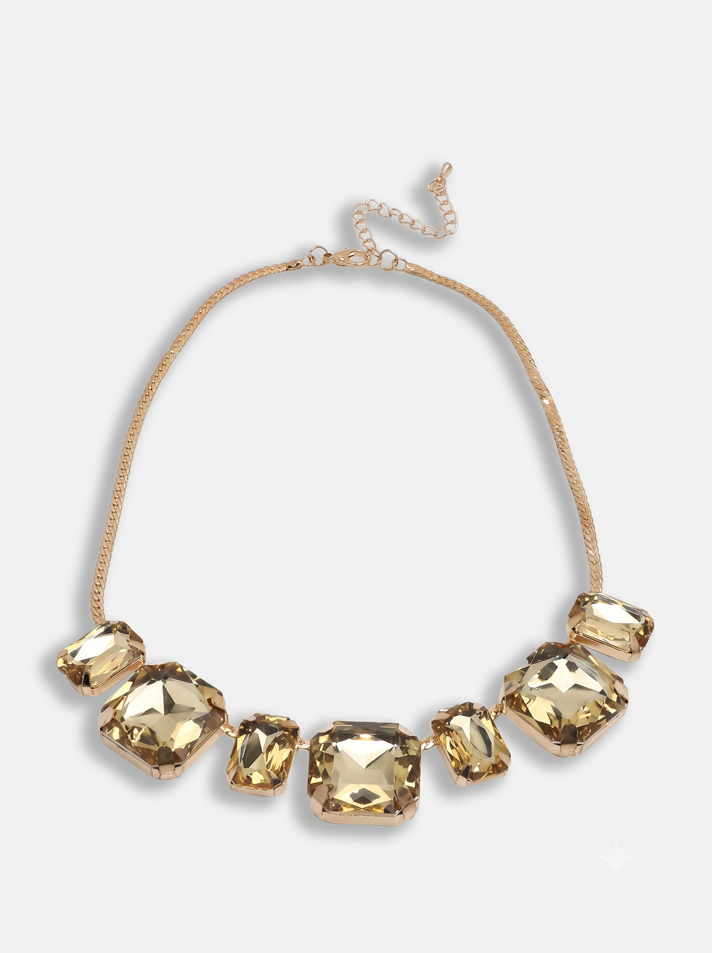 Women Gold-Toned Gold-Plated Stone Necklace