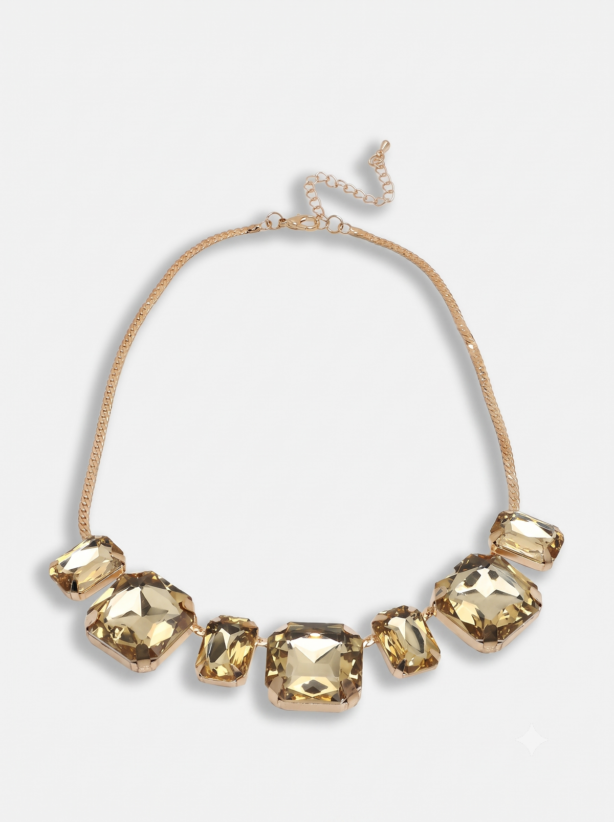 Women Gold-Toned Gold-Plated Stone Necklace