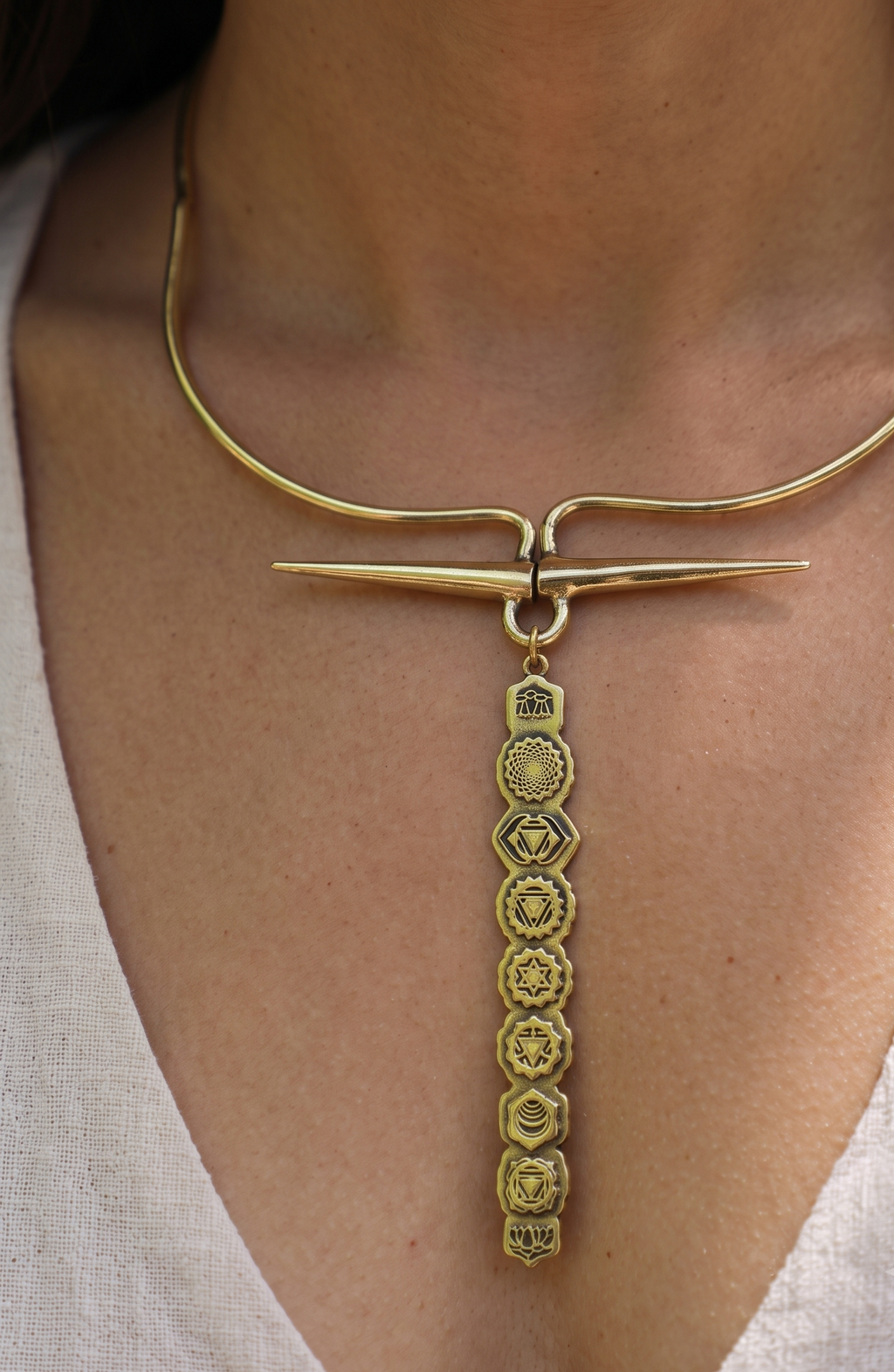 Chakra Beaten Necklace