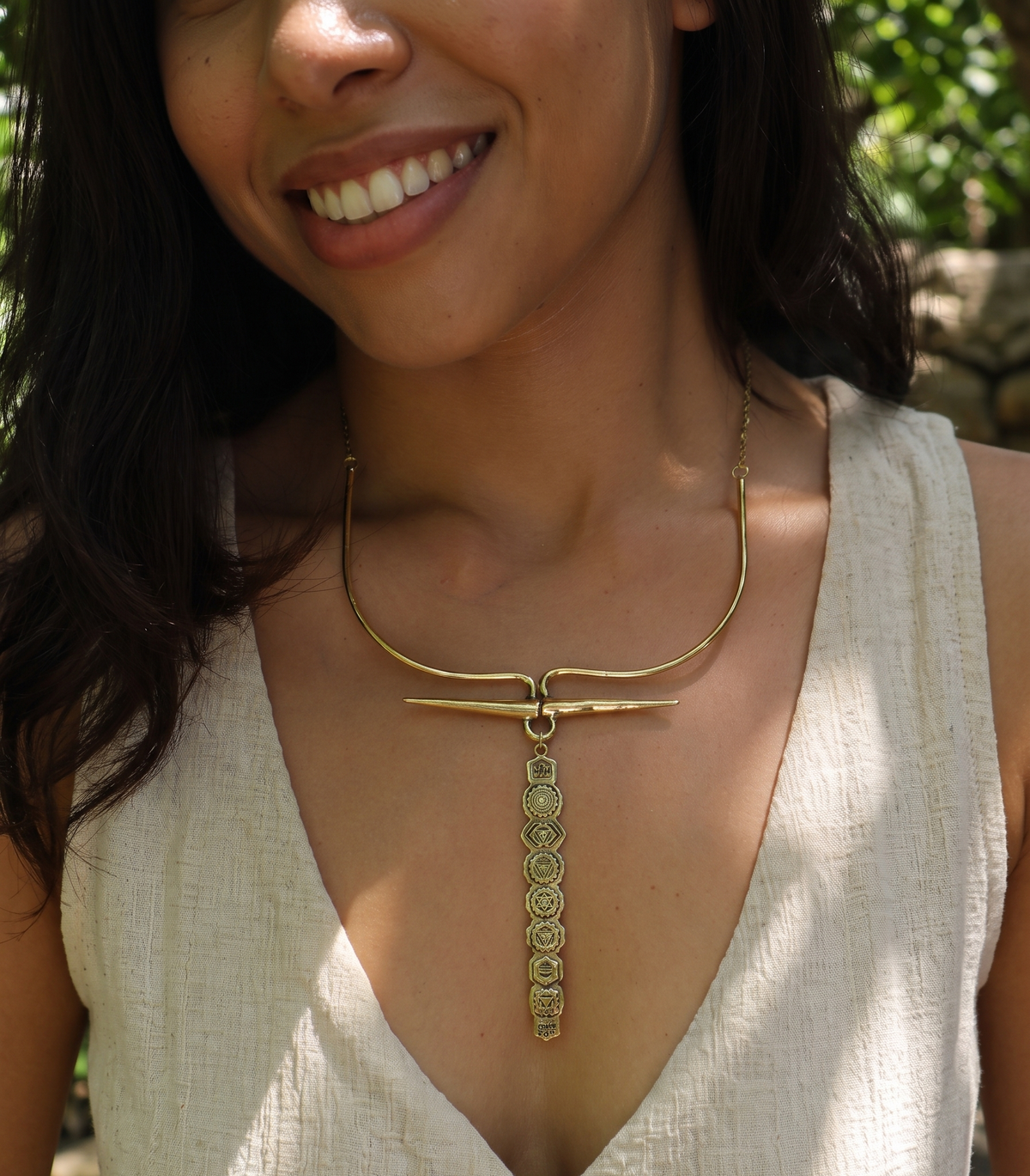 Chakra Beaten Necklace