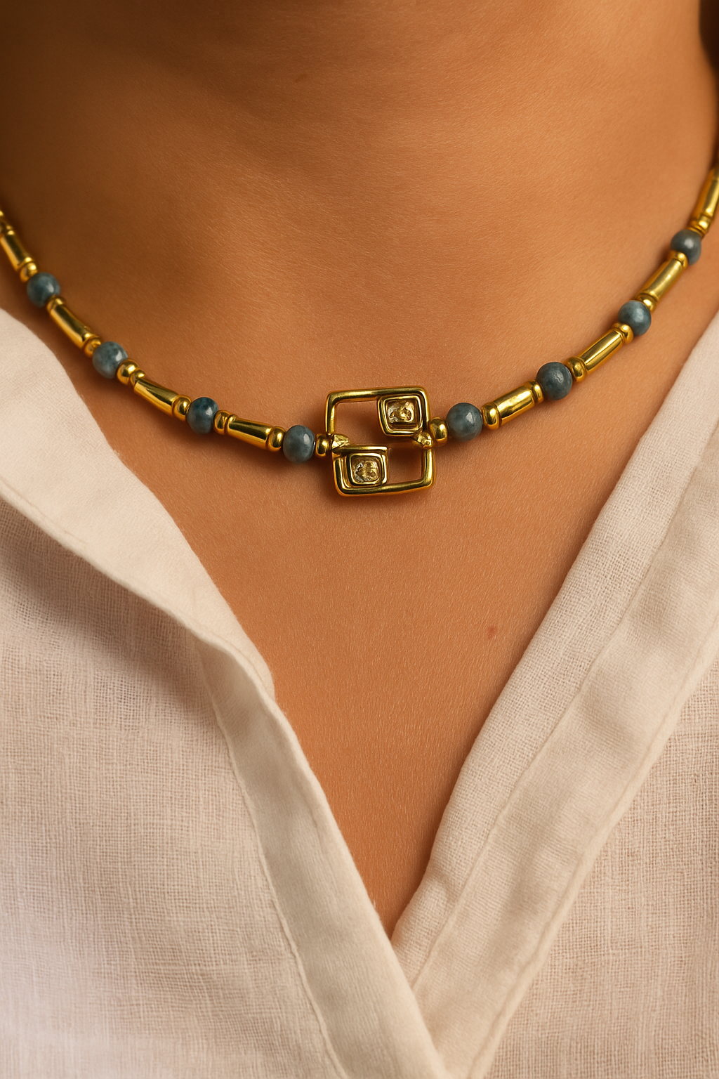 Brass Bohemian Necklace